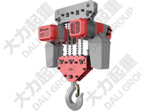15噸DLER環鏈電動葫蘆穿軸式