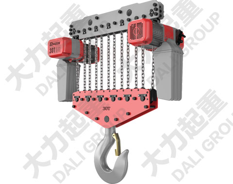 30噸DLER環(huán)鏈電動(dòng)葫蘆穿軸式